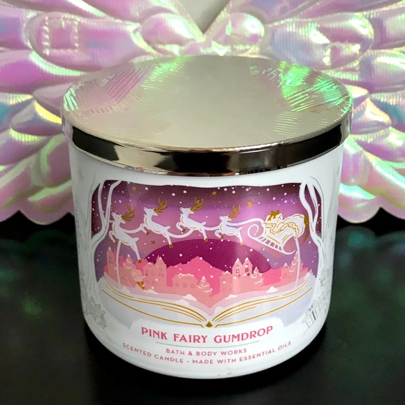 BBW 3 wick candle Pink Fairy Gumdrop